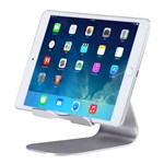 Aluminium Tablet Halterung Verstellbar für iPad Smartphone - Silber